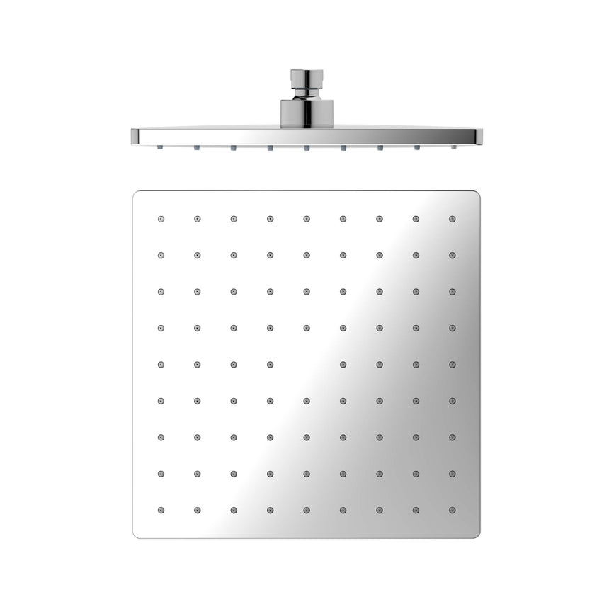 Nero 250mm ABS Square Shower Head Chrome Shower Nero