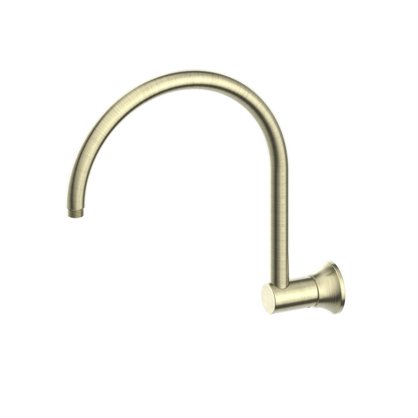 Nero York Shower Arm Aged Brass Shower Nero