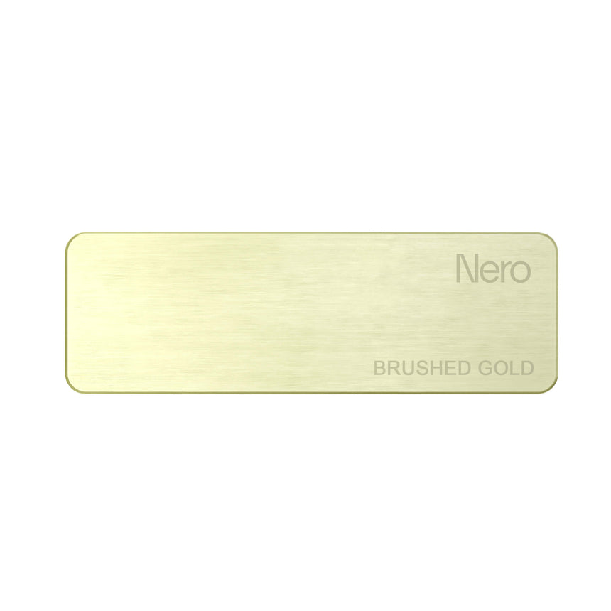 Nero Colour Sample Plate Brushed Yellow Gold Sample Nero