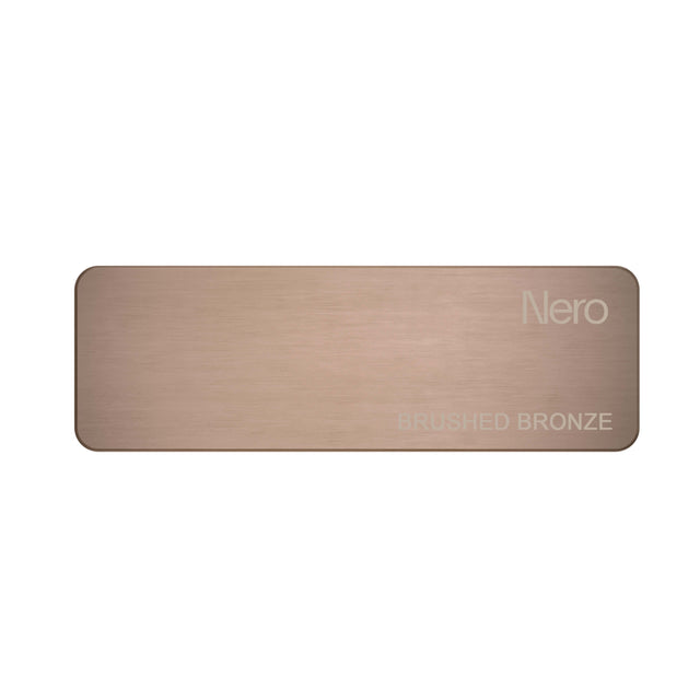 Nero Colour Sample Plate Brushed Bronze Sample Nero