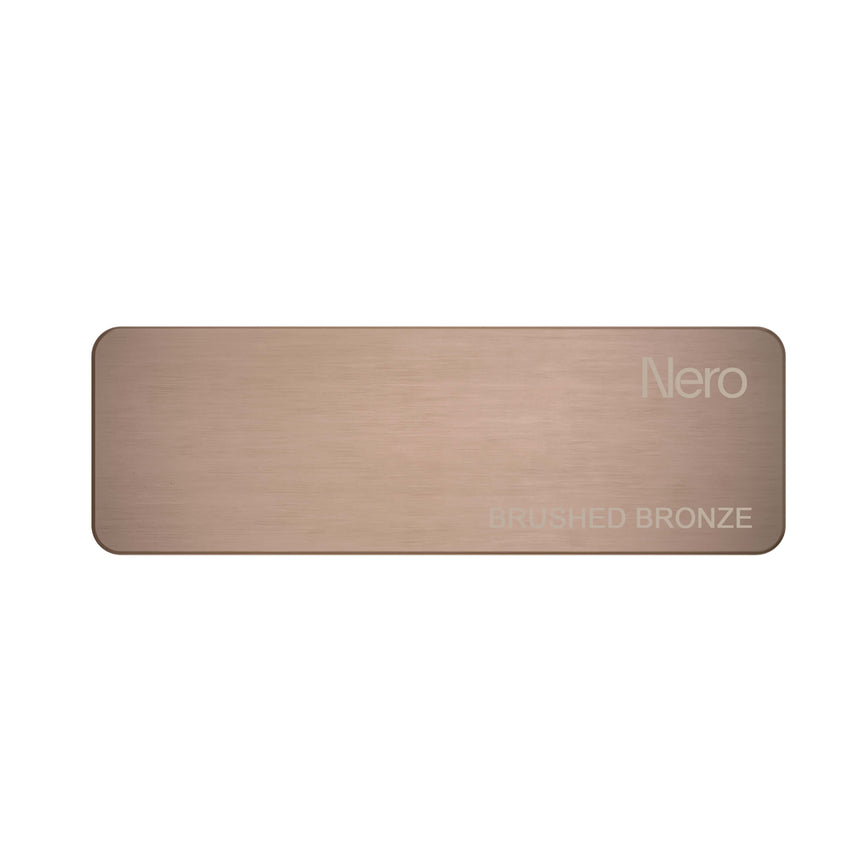 Nero Colour Sample Plate Brushed Bronze Sample Nero