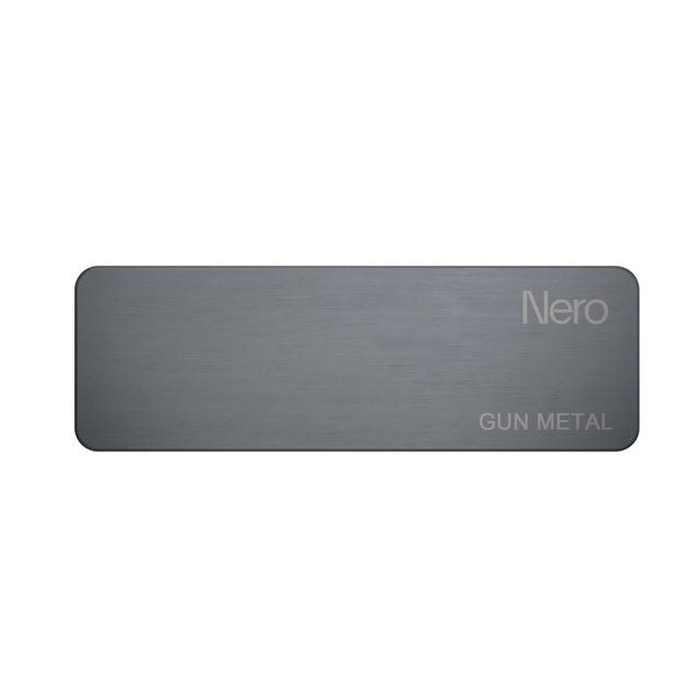 Nero Colour Sample Plate Gun Metal Sample Nero