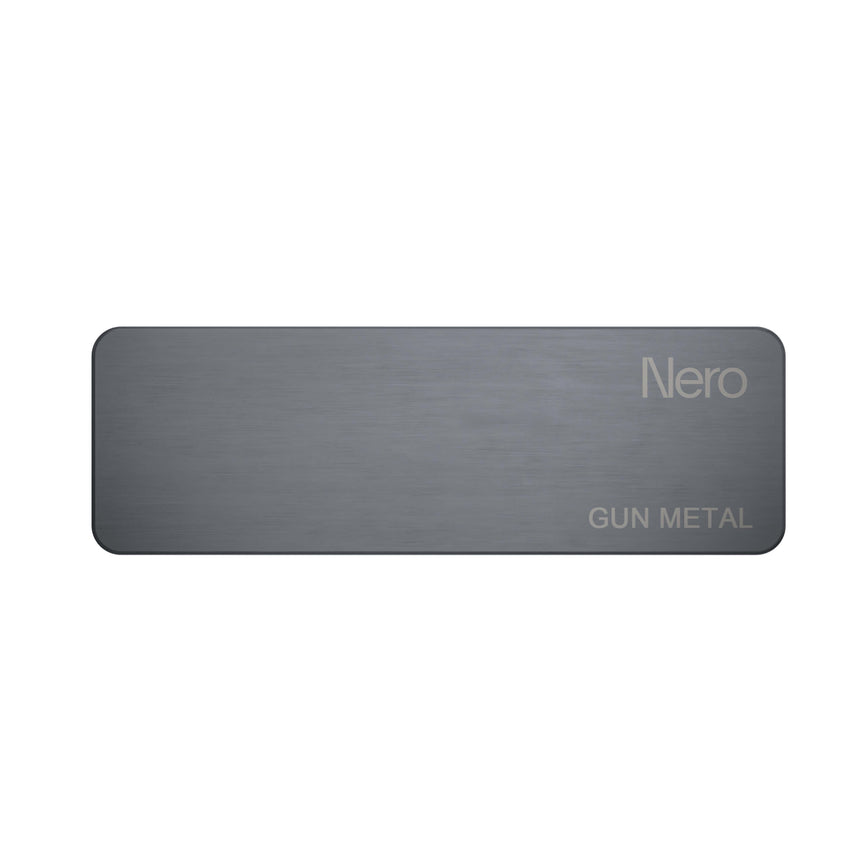 Nero Colour Sample Plate Gun Metal Sample Nero