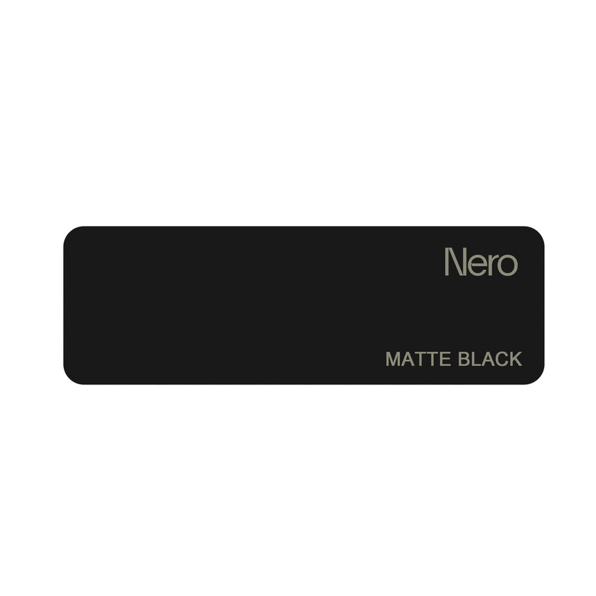 Nero Colour Sample Plate Matte Black Sample Nero