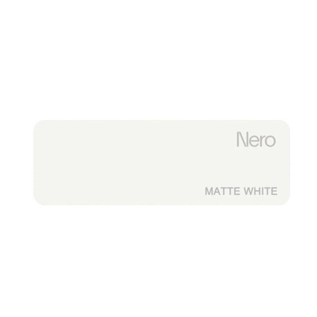 Nero Colour Sample Plate Matte White Sample Nero
