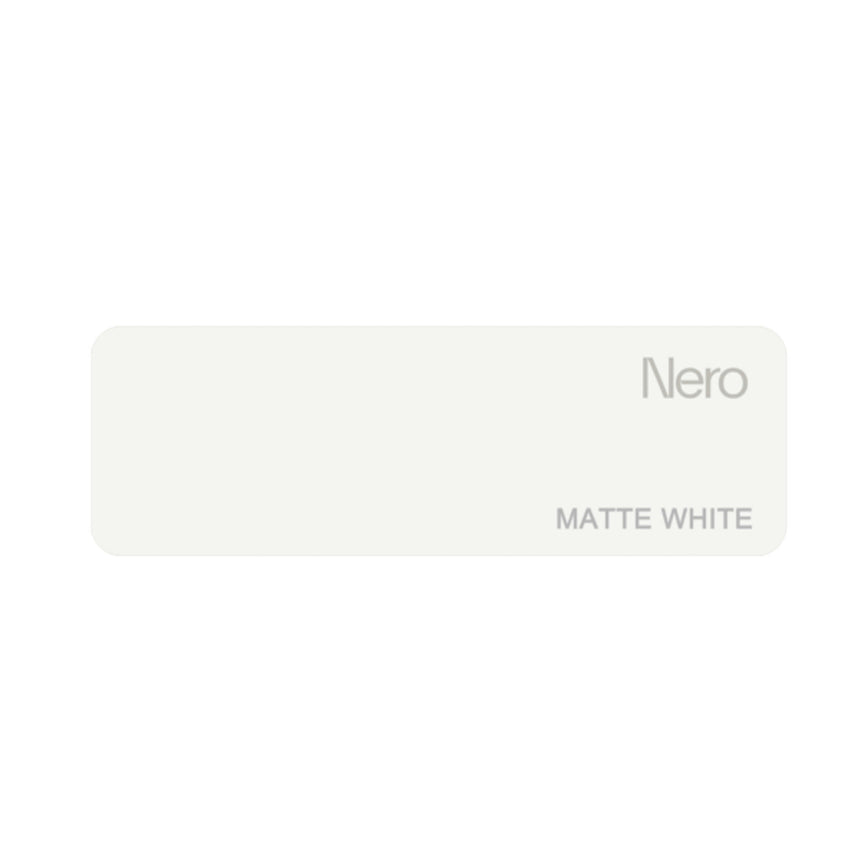Nero Colour Sample Plate Matte White Sample Nero