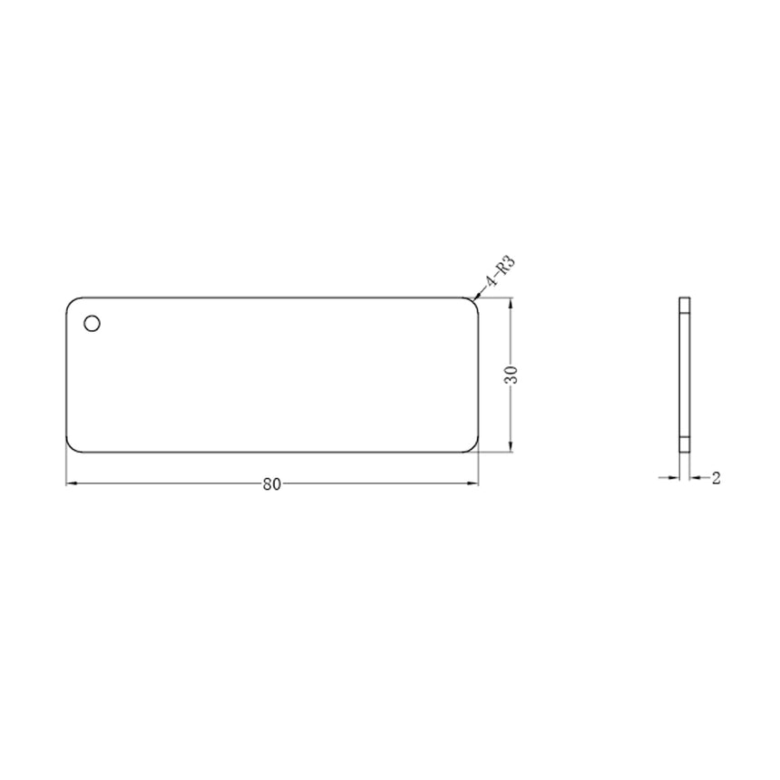 Nero Colour Sample Plate Aged Brass Sample Nero