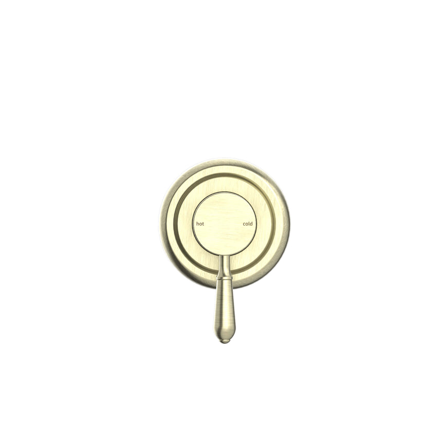 Nero York Shower Mixer With Metal Lever Aged Brass Shower Nero