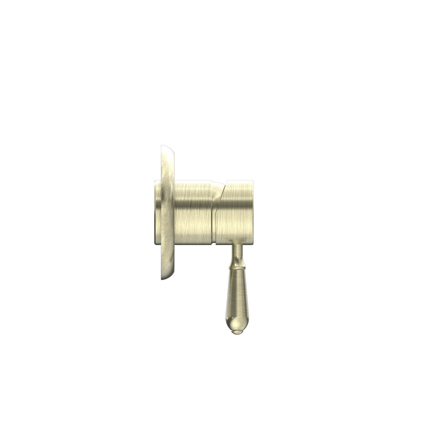 Nero York Shower Mixer With Metal Lever Aged Brass Shower Nero