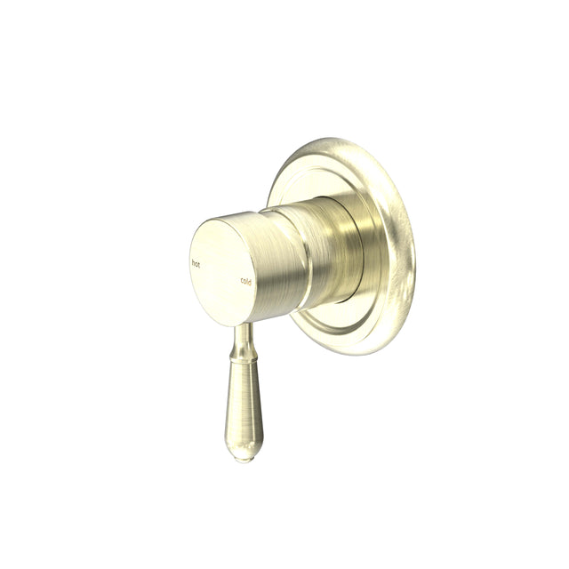 Nero York Shower Mixer With Metal Lever Aged Brass Shower Nero