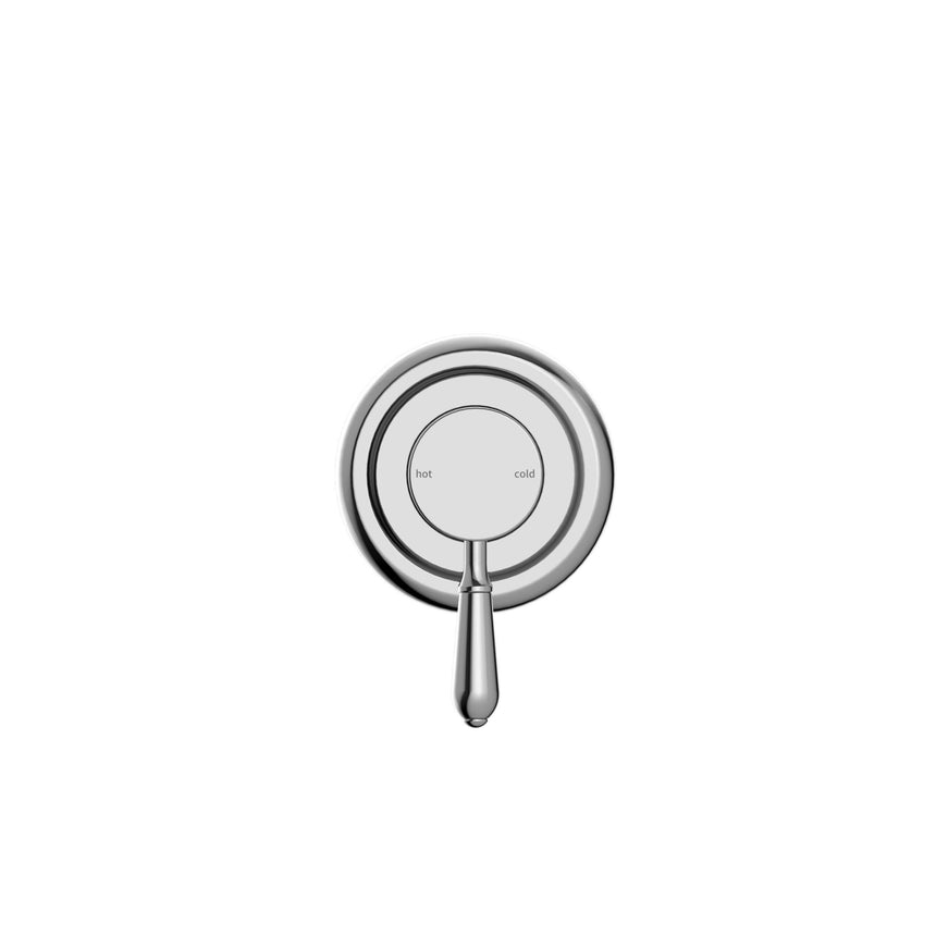 Nero York Shower Mixer With Metal Lever Chrome Shower Nero