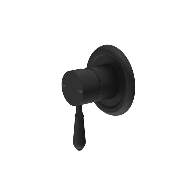Nero York Shower Mixer With Metal Lever Matte Black Shower Nero