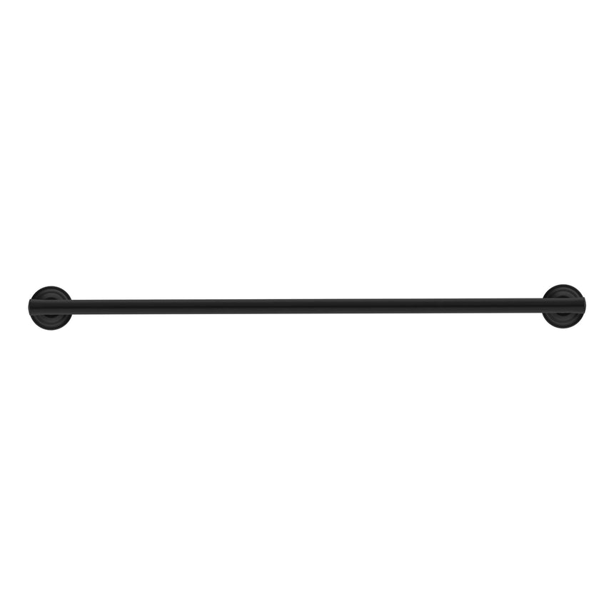 Nero York Double Towel Rail 600mm Matte Black Bathroom Accessories Nero