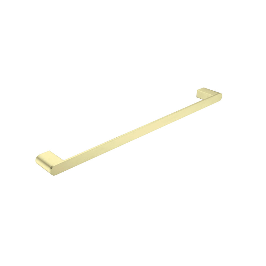 Nero Bianca Single Towel Rail 600mm Brushed Yellow Gold Bathroom Accessories Nero