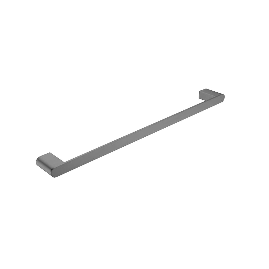 Nero Bianca Single Towel Rail 600mm Gun Metal Bathroom Accessories Nero
