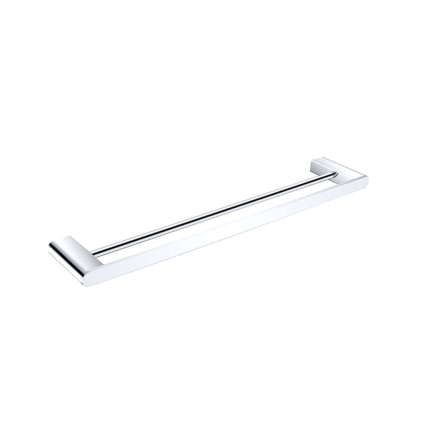 Nero Bianca Double Towel Rail 600mm Chrome Bathroom Accessories Nero