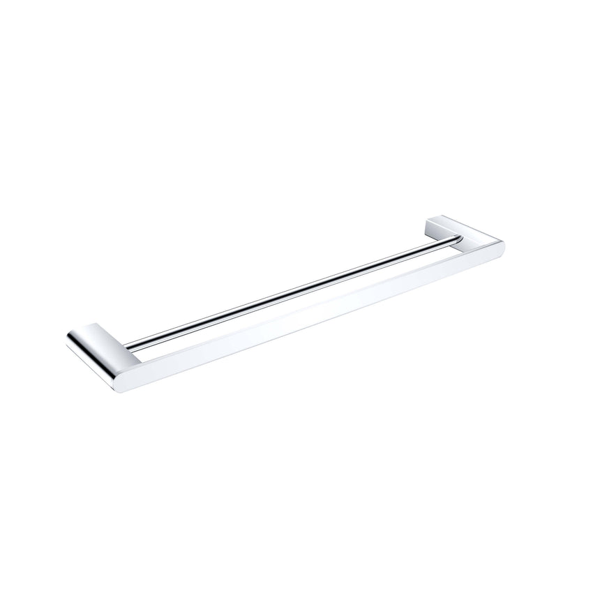 Nero Bianca Double Towel Rail 600mm Chrome Bathroom Accessories Nero