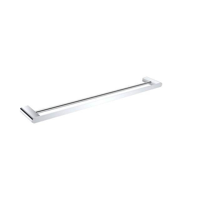 Nero Bianca Double Towel Rail 800mm Chrome Bathroom Accessories Nero