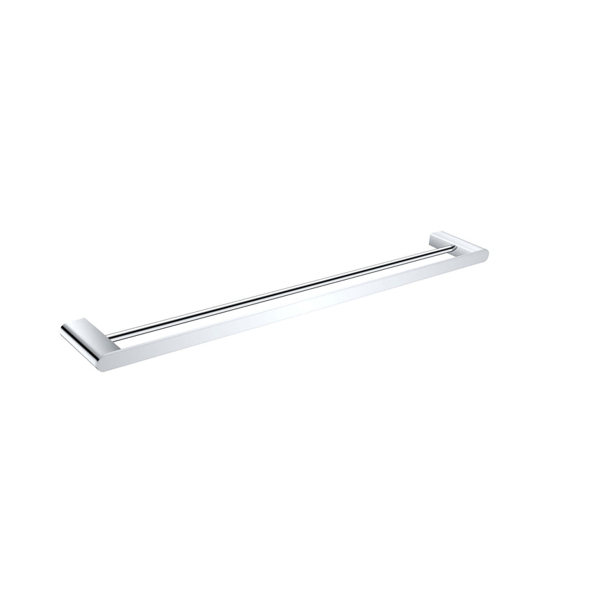 Nero Bianca Double Towel Rail 800mm Chrome Bathroom Accessories Nero