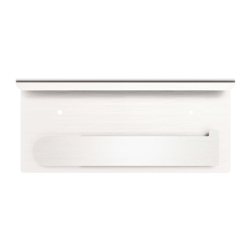 Nero Bianca Toilet Roll Holder with Cover Brushed Nickel Bathroom Accessories Nero