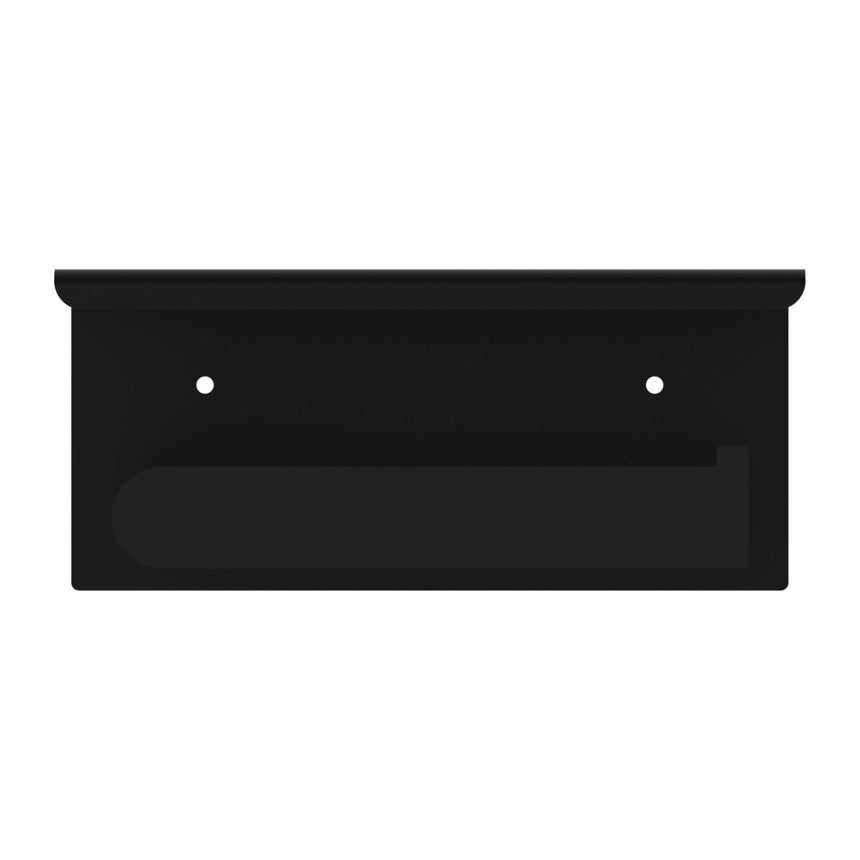 Nero Bianca Toilet Roll Holder with Cover Matte Black Bathroom Accessories Nero