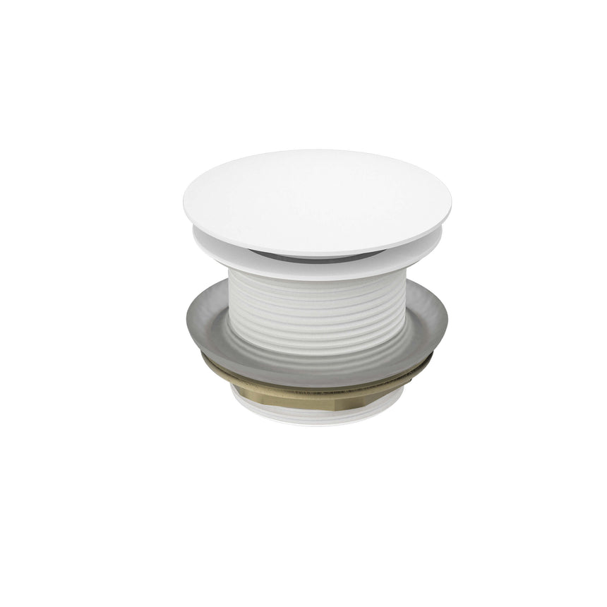 Nero 40mm Bath Pop-Up Plug With Removable Waste No Overflow Matte White Other Accessories Nero