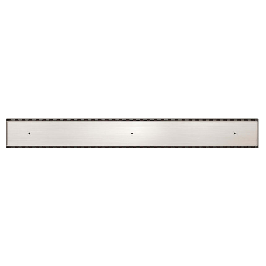 Nero Tile Insert V Channel Floor Grate 900mm with 89mm Outlet Brushed Nickel Other Accessories Nero