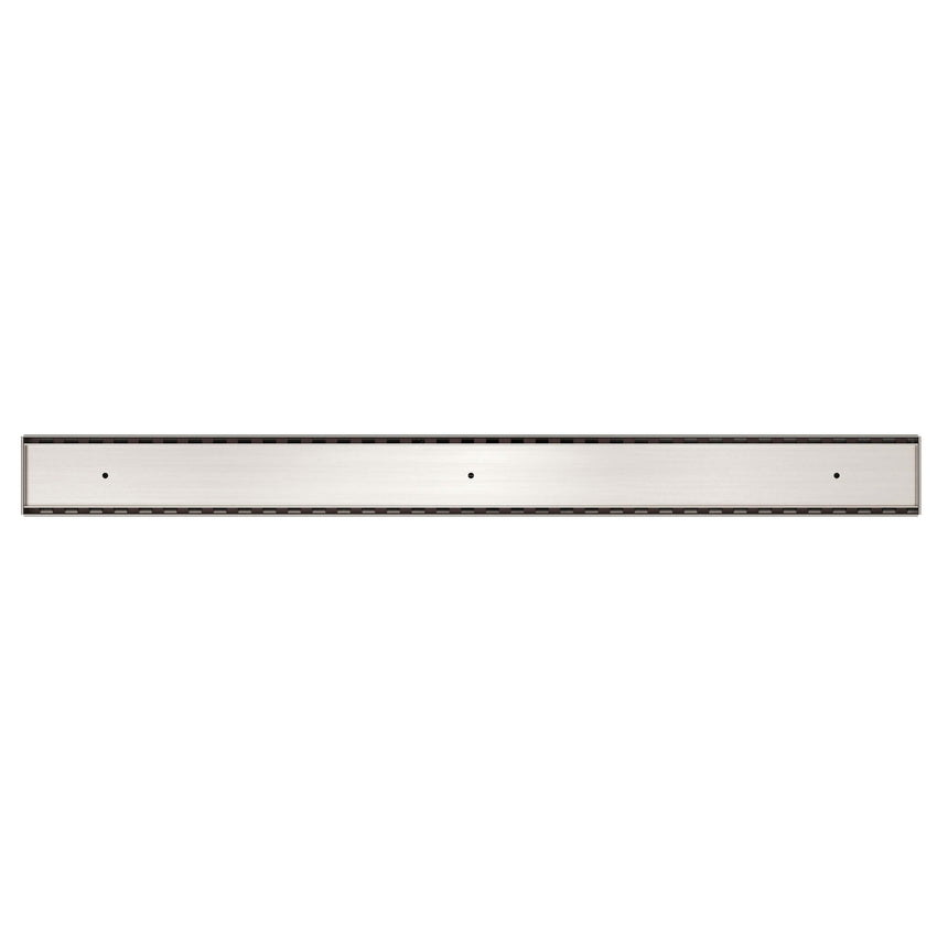 Nero Tile Insert V Channel Floor Gate 900mm with 50mm Outlet Brushed Nickel Other Accessories Nero