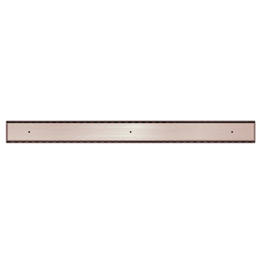 Nero Tile Insert V Channel Floor Grate 900mm with 50mm Outlet Brushed Bronze Other Accessories Nero