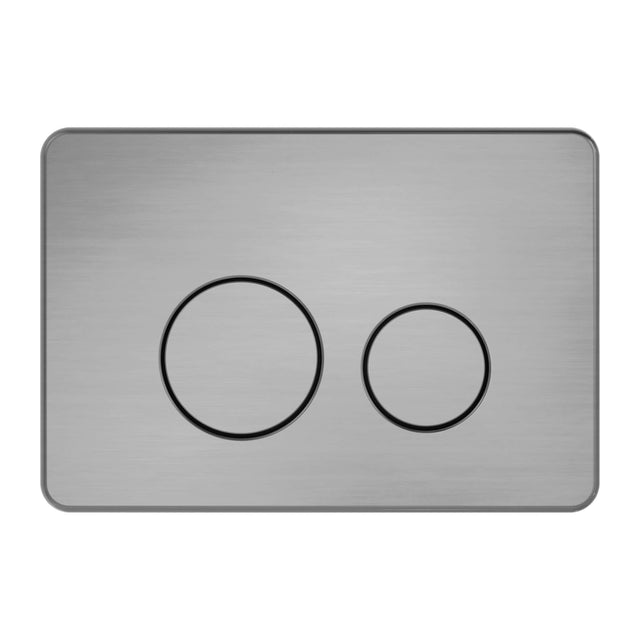 Nero In Wall Toilet Push Plate Gun Metal Other Accessories Nero