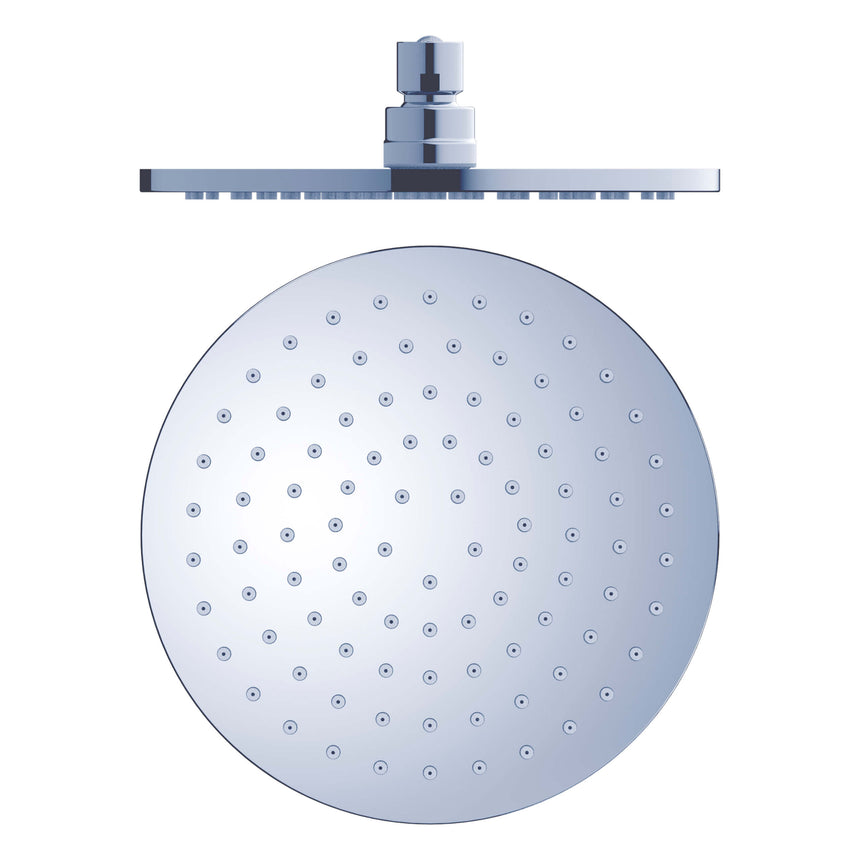 Nero 200mm Round Shower Head Chrome Shower Nero