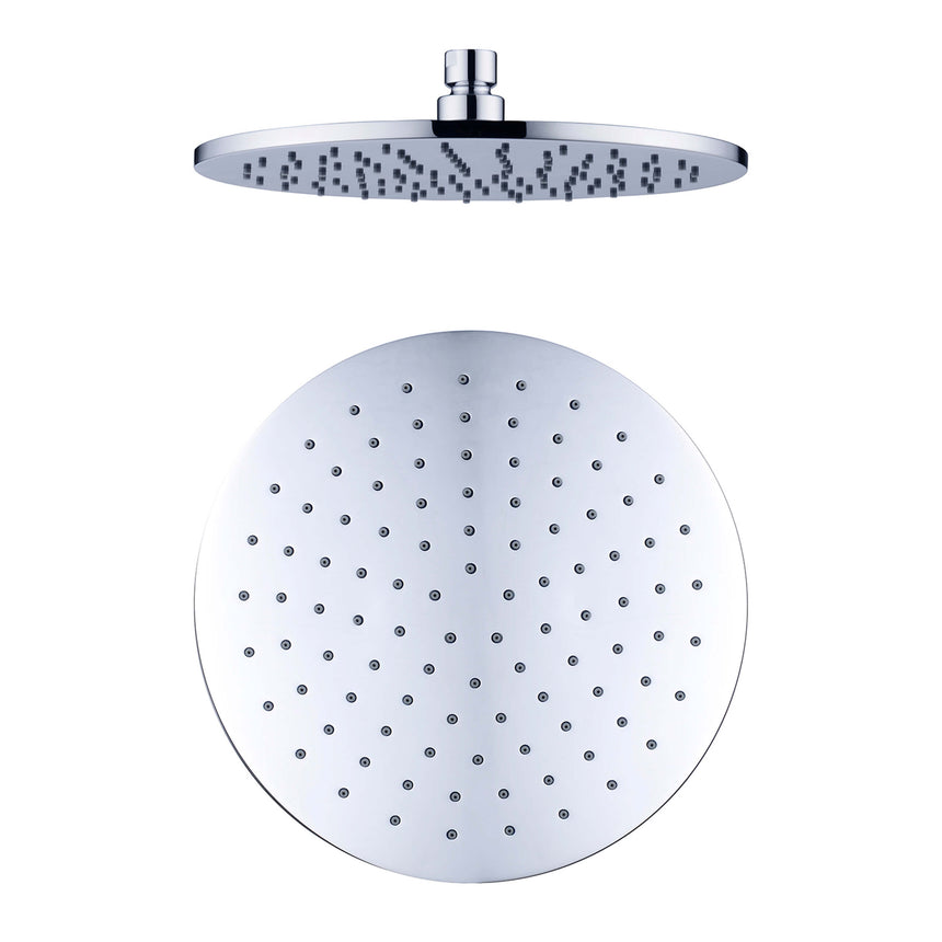 Nero 250mm Round Shower Head Chrome Shower Nero