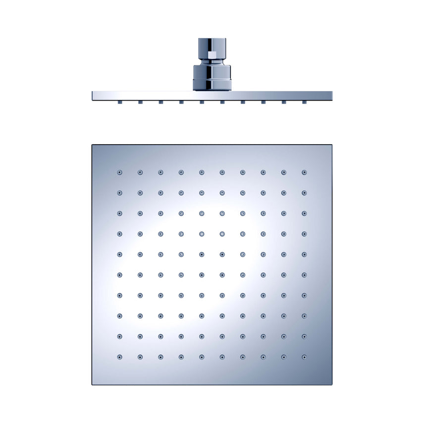 Nero 200mm Square Shower Head Chrome Shower Nero