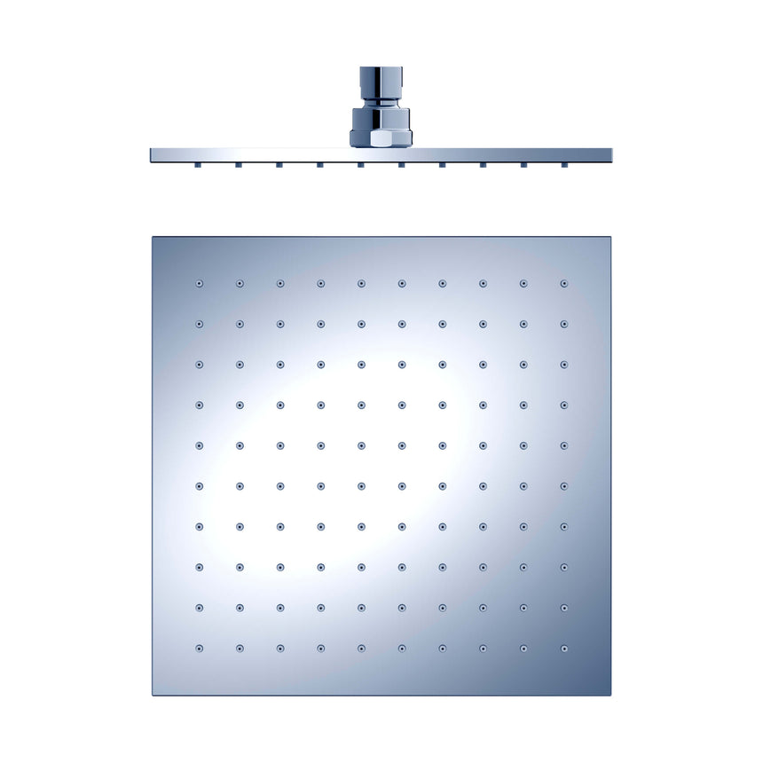 Nero 250mm Square Shower Head Chrome Shower Nero