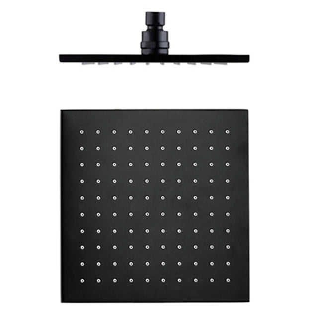 Nero 250mm Square Shower Head Matte Black Shower Nero
