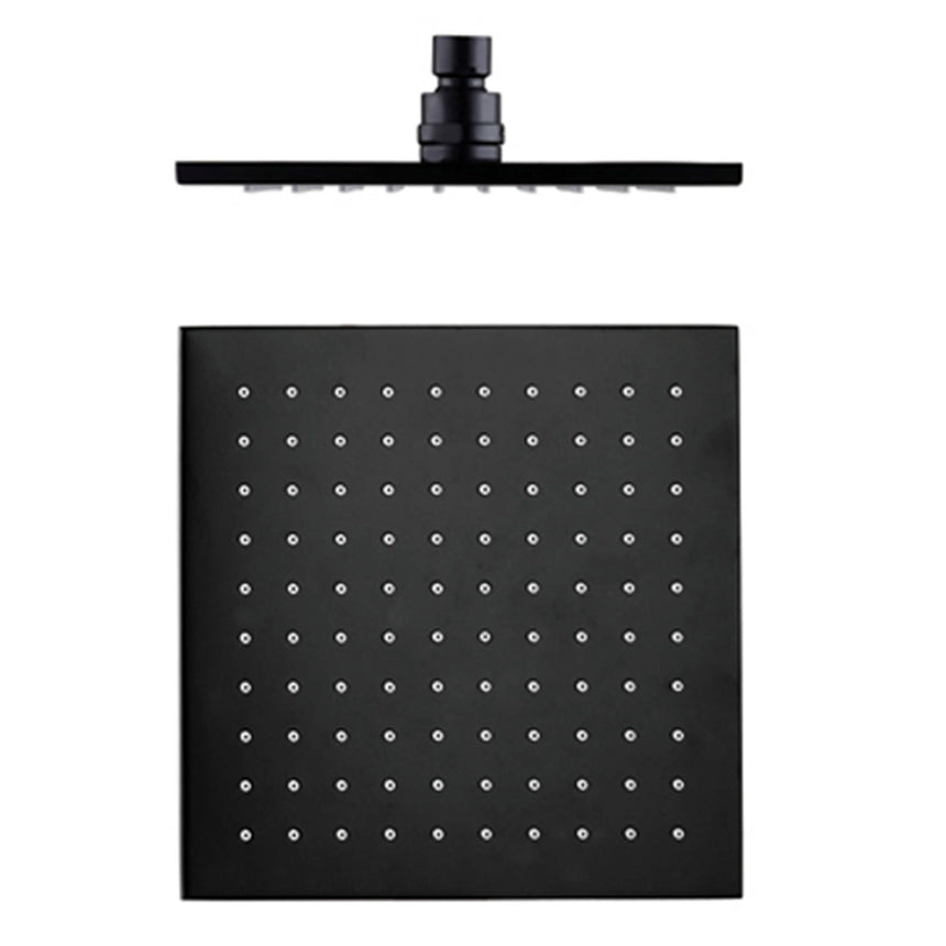 Nero 250mm Square Shower Head Matte Black Shower Nero