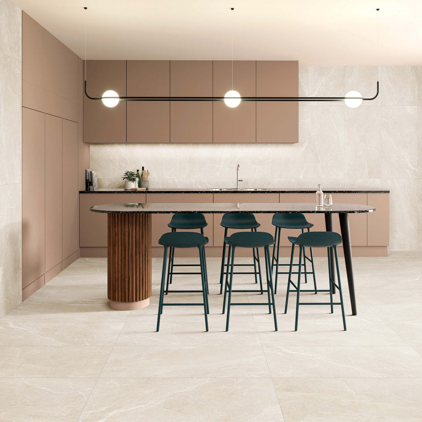 Capri 600x600 Surface Tec Nutmeg Marble Look Tiles Tilemall