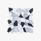 Marble Mosaic Crazy Pave Varies Honed Bardiglio Sample