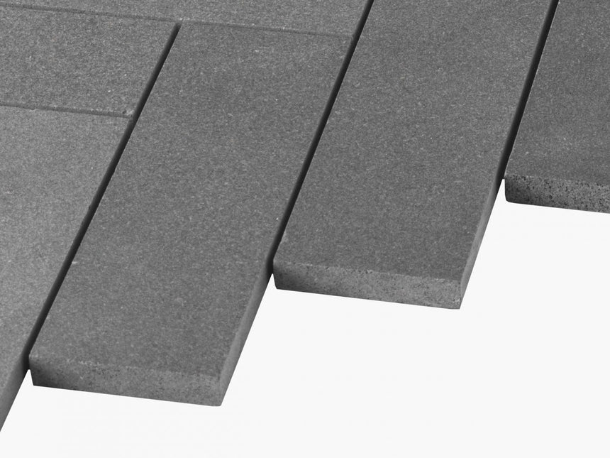 Natural Marble Mosaic Herringbone 50x165 Basalt Honed Marble Mosaic Tilemall