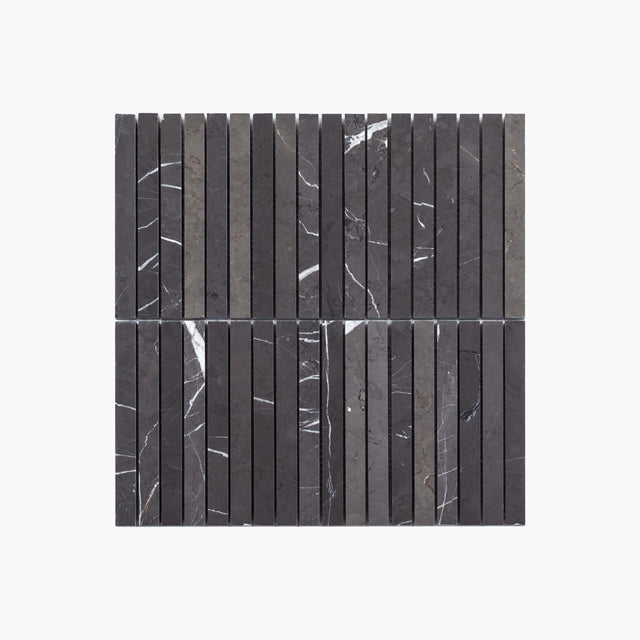 Natural Marble Mosaic Kit Kat 15x150 Pietra Grey Honed Marble Mosaic Tilemall