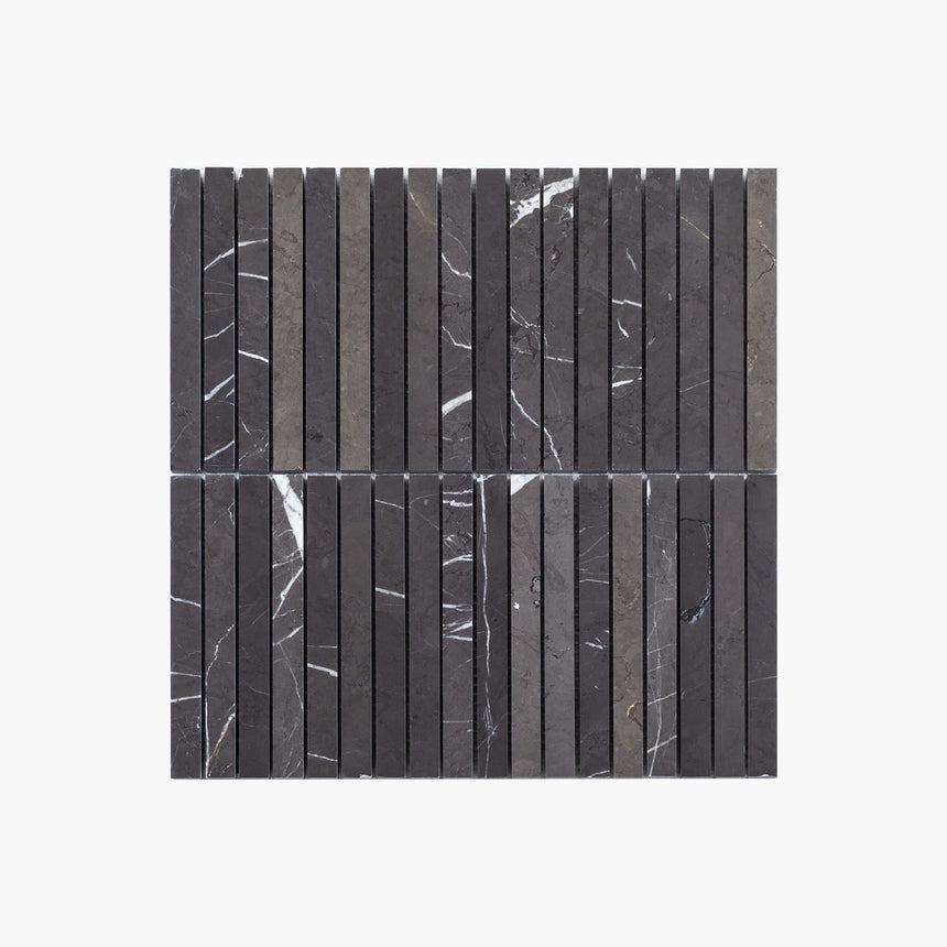Natural Marble Mosaic Kit Kat 15x150 Pietra Grey Honed Marble Mosaic Tilemall