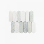 Marble Mosaic Long Hexagon 48x145mm Honed Ming Green