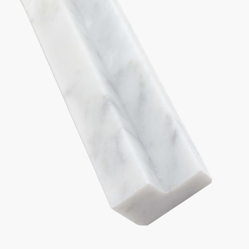 Natural Marble Mosaic Slat 40x450 Carrara Honed Marble Mosaic Tilemall