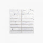Marble Mosaic Kit Kat 36x150mm Honed Carrara