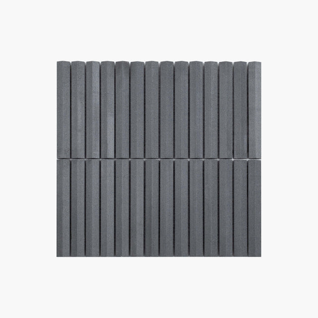 Natural Marble Mosaic Triangle 20x145 Basalt Honed Marble Mosaic Tilemall