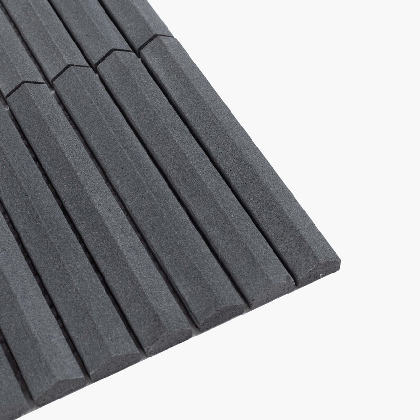 Natural Marble Mosaic Triangle 20x145 Basalt Honed Marble Mosaic Tilemall