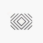 Marble Mosaic Trove 223x295mm Polished Thassos and Basalt