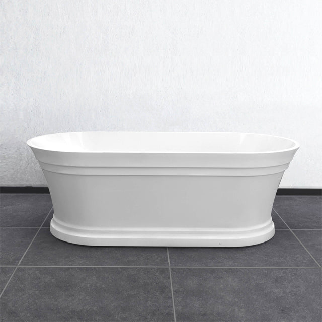 Hampton Freestanding Bath 1700mm Gloss White Bath Inspire