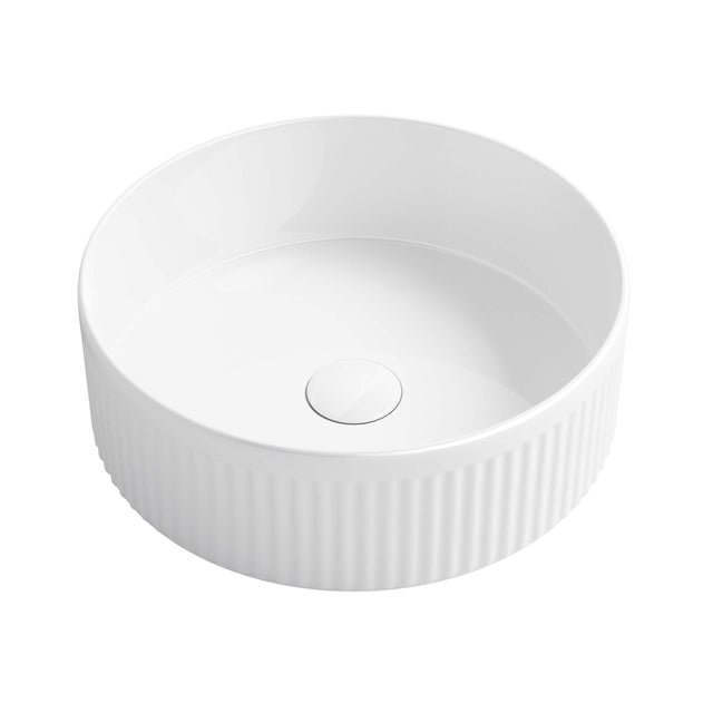 Oxford Above Counter Basin 395mm Gloss White Bathroom Basin Otti Australia