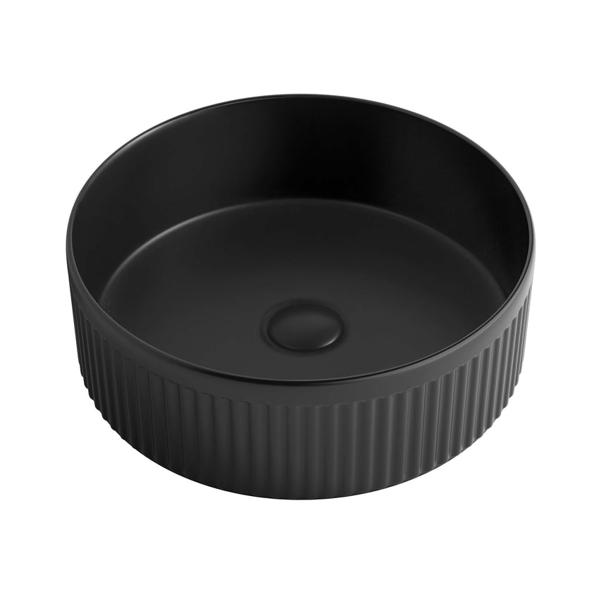Oxford Above Counter Basin 395mm Matte Black Bathroom Basin Otti Australia